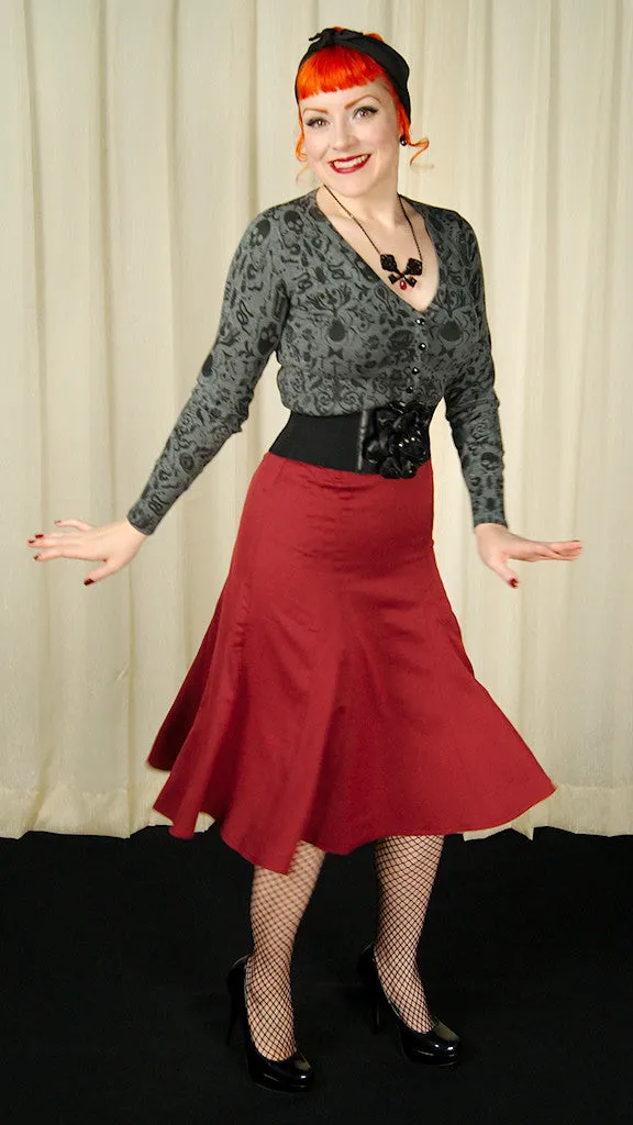 Gray Creepy Crawly Cardigan