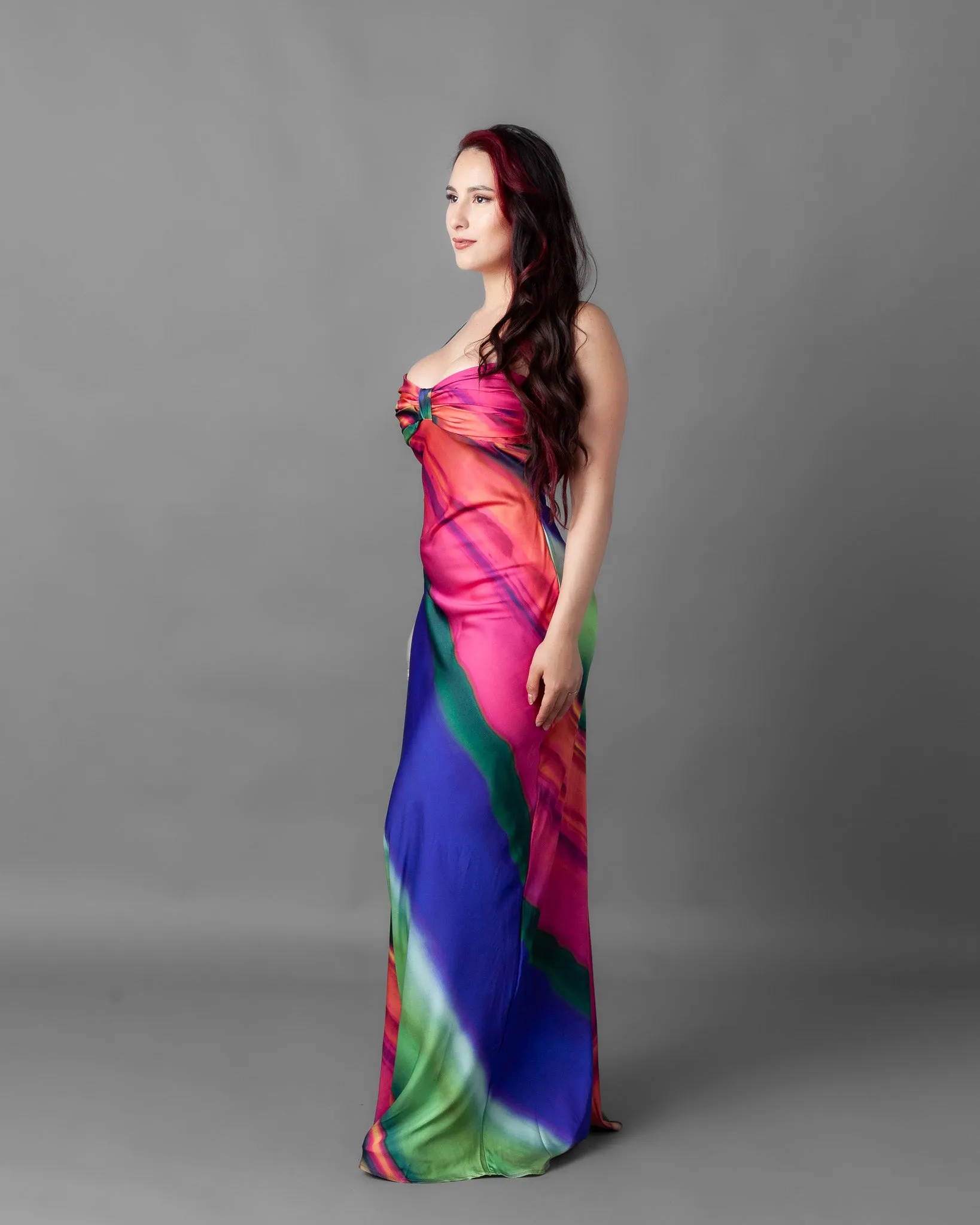 Havana Rainbow Slip Maxi Dress