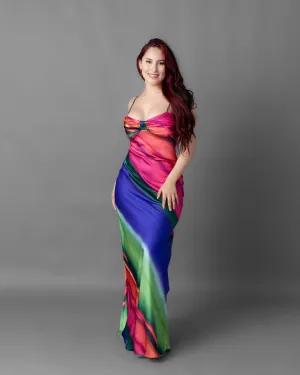 Havana Rainbow Slip Maxi Dress