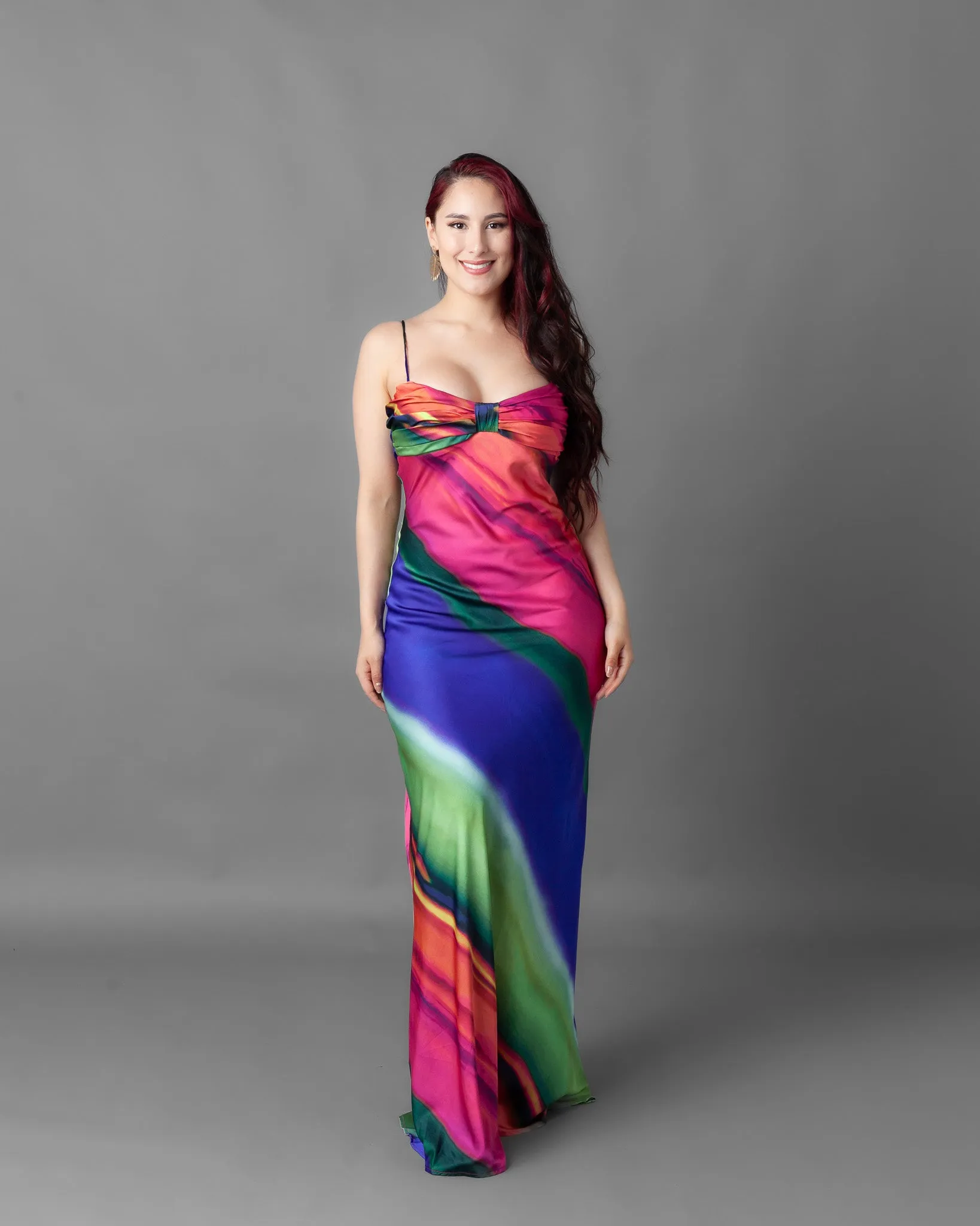 Havana Rainbow Slip Maxi Dress