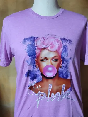 Heather Pink Graphic T-shirt