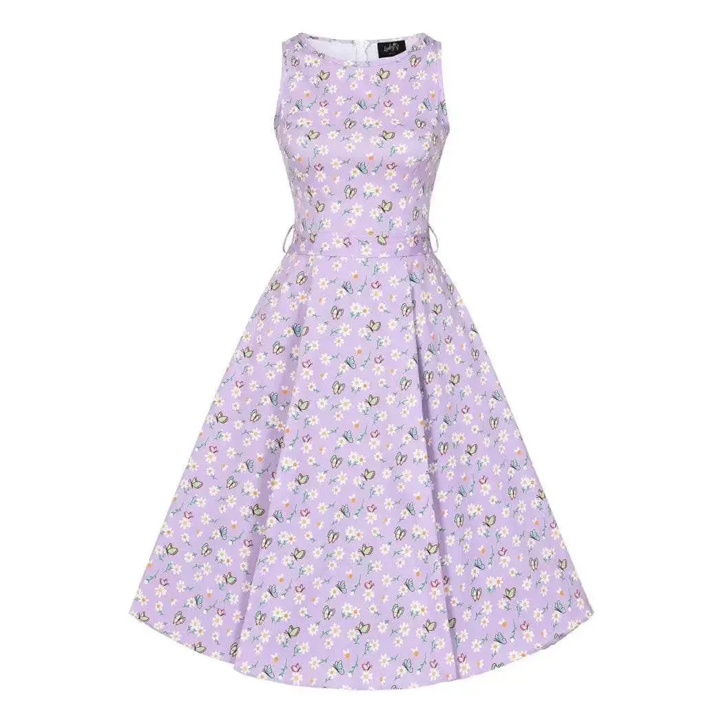 Hepburn Dress - Butterfly Daisy