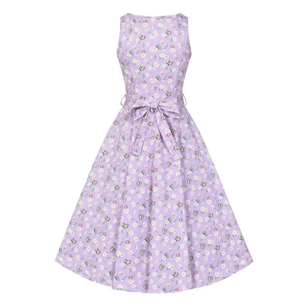 Hepburn Dress - Butterfly Daisy
