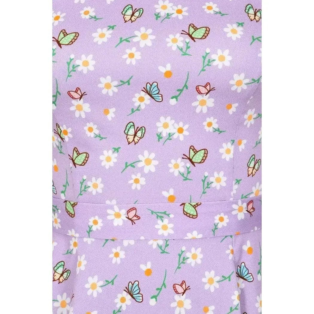 Hepburn Dress - Butterfly Daisy
