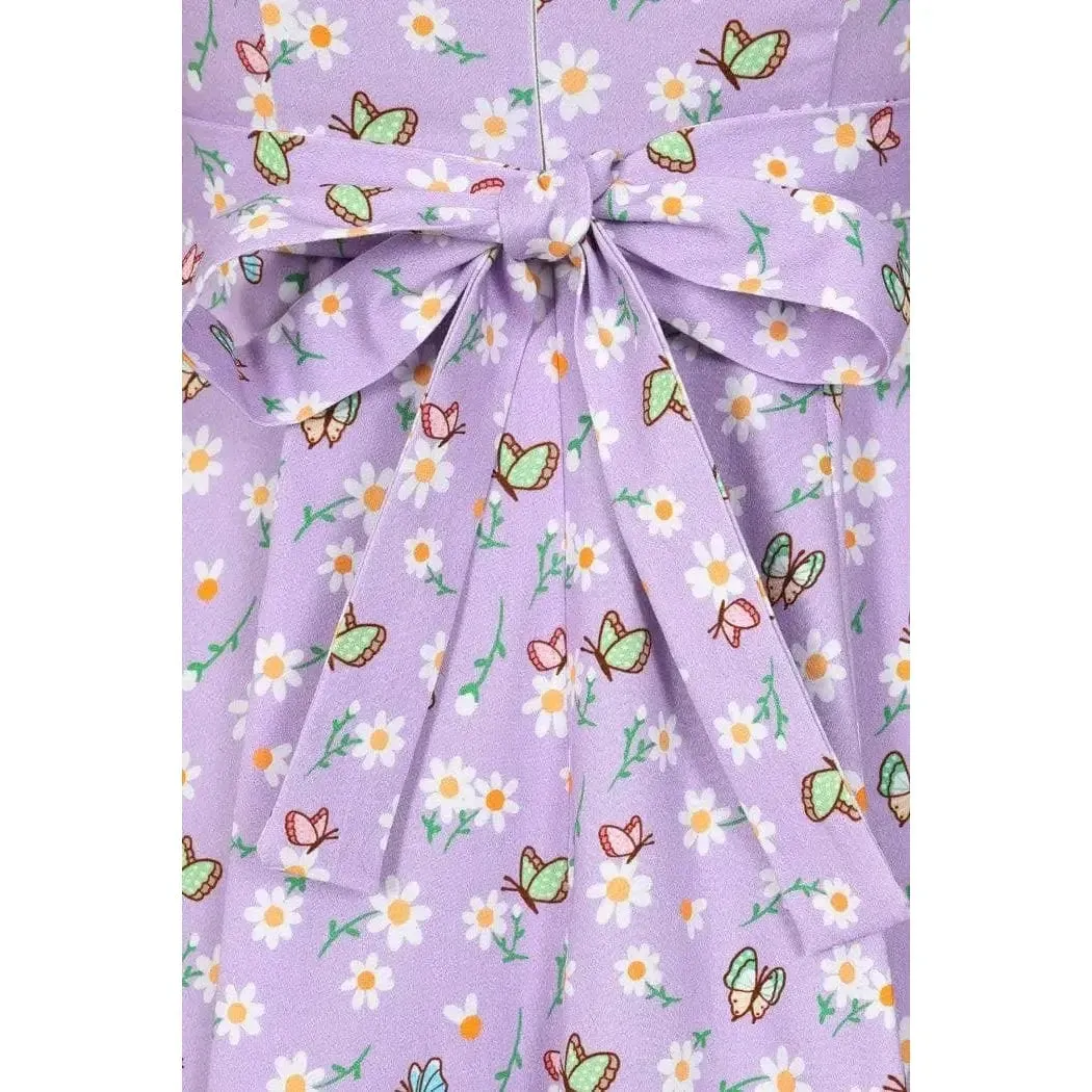 Hepburn Dress - Butterfly Daisy