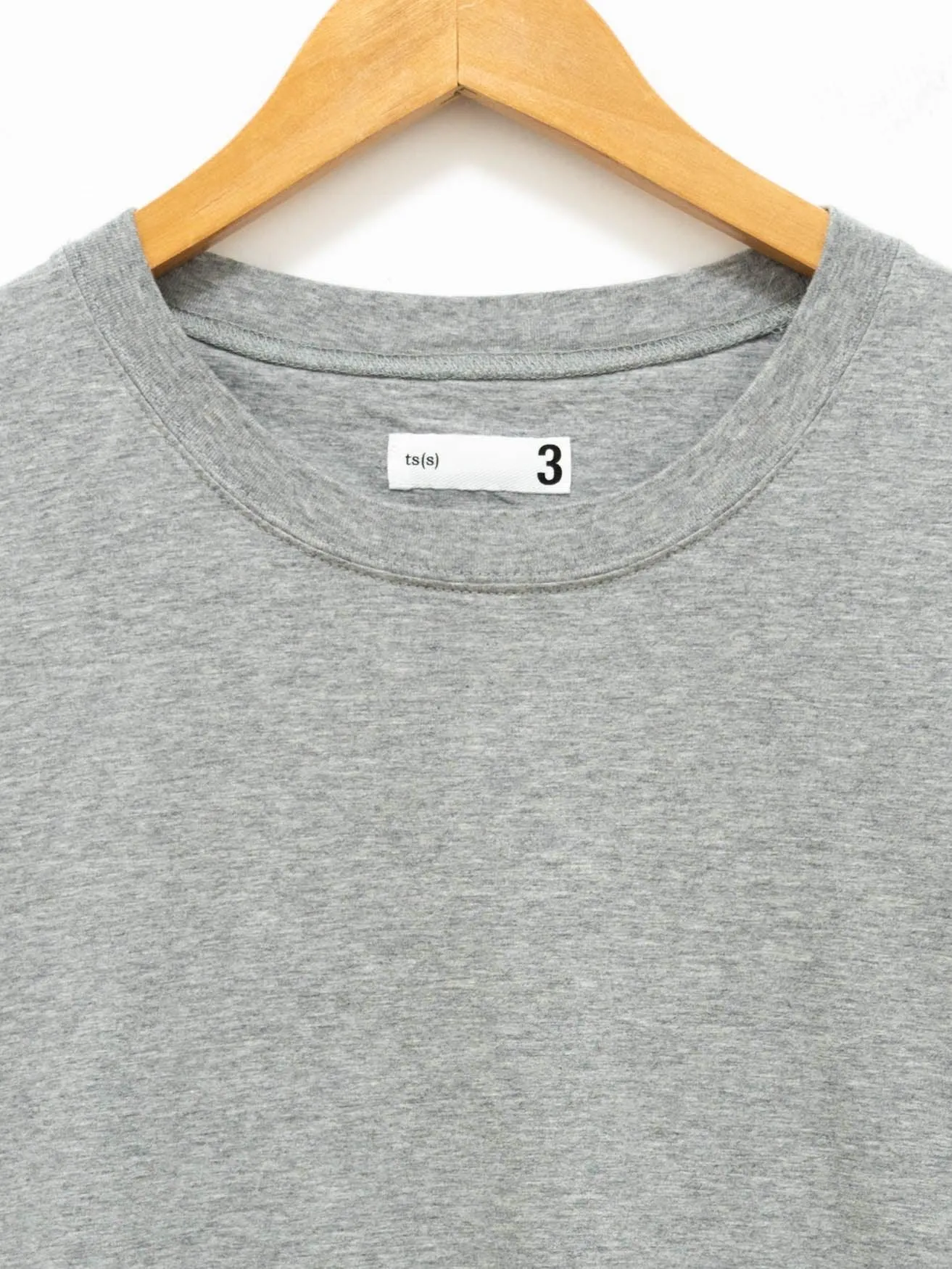 High Gauge Cotton Jersey Crewneck T-Shirt - Heather Gray