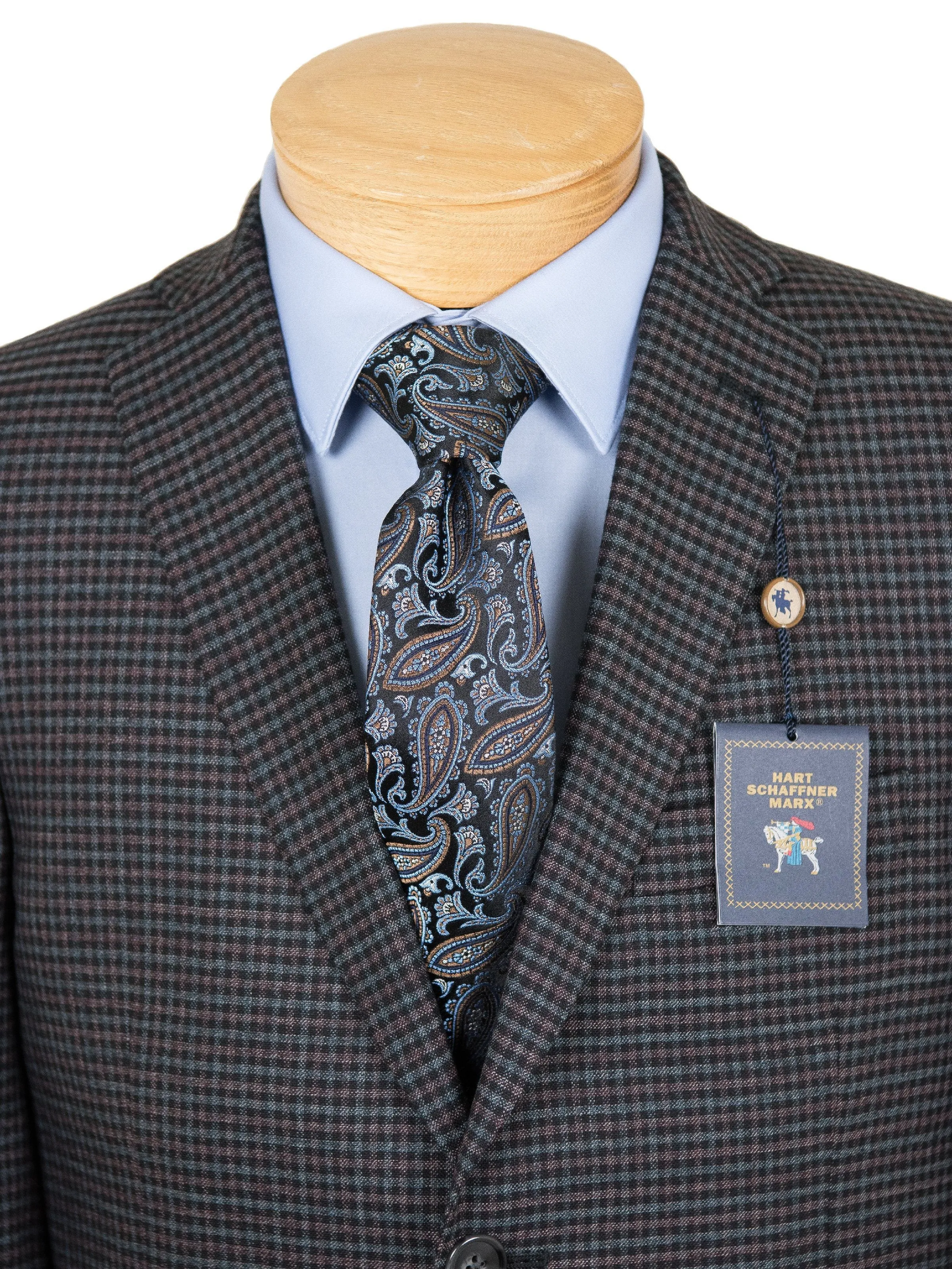 HSM 28586 Boy's Sport Coat - Check - Grey
