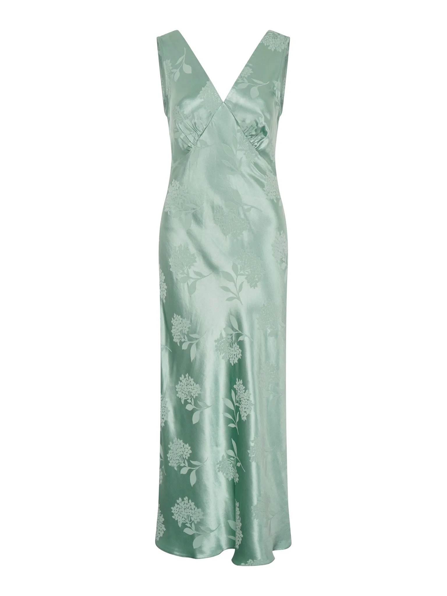 Iris Jacquard Dress in Sage