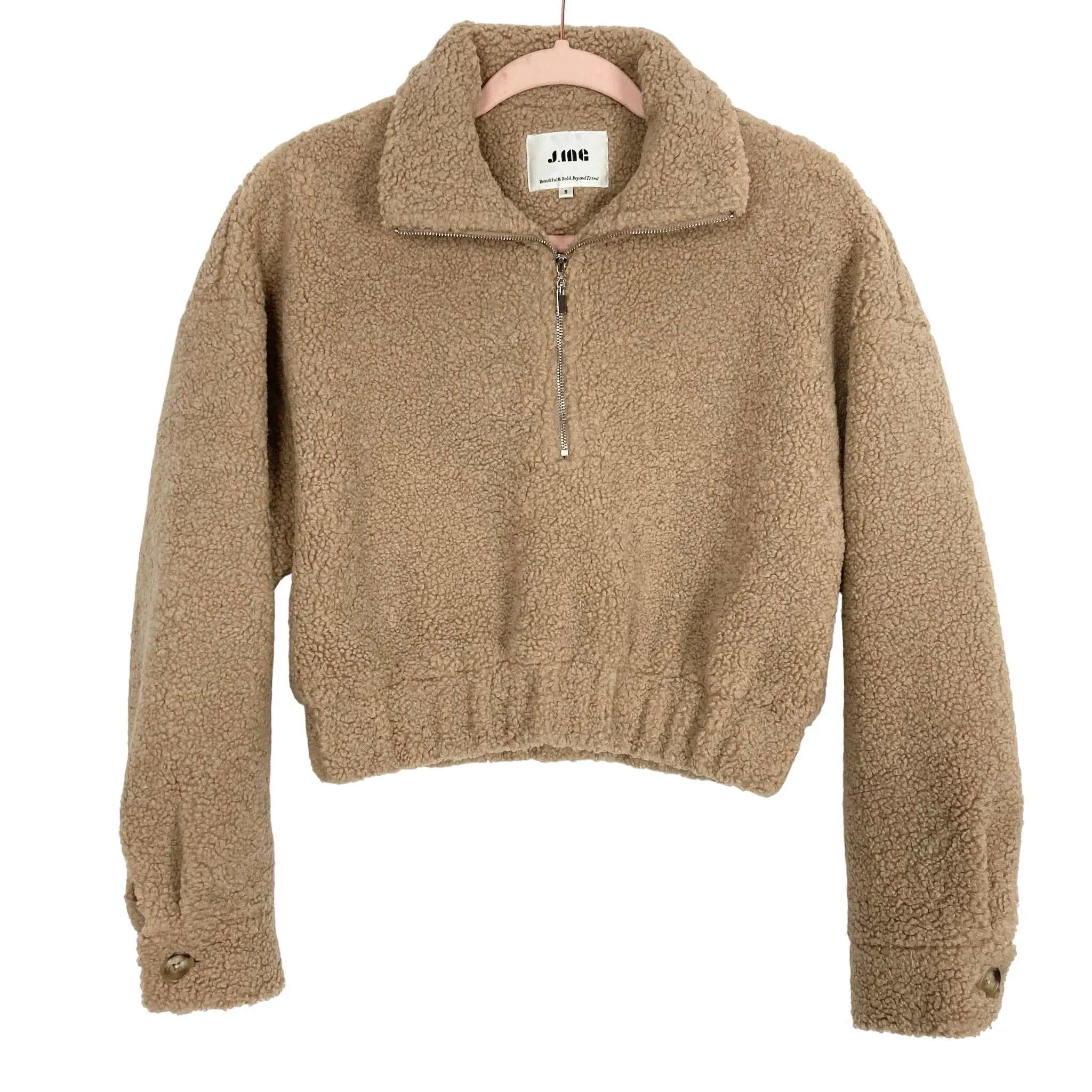 J.ING Camel Zip Up Crop Pullover Jacket- Size S (sold out online)