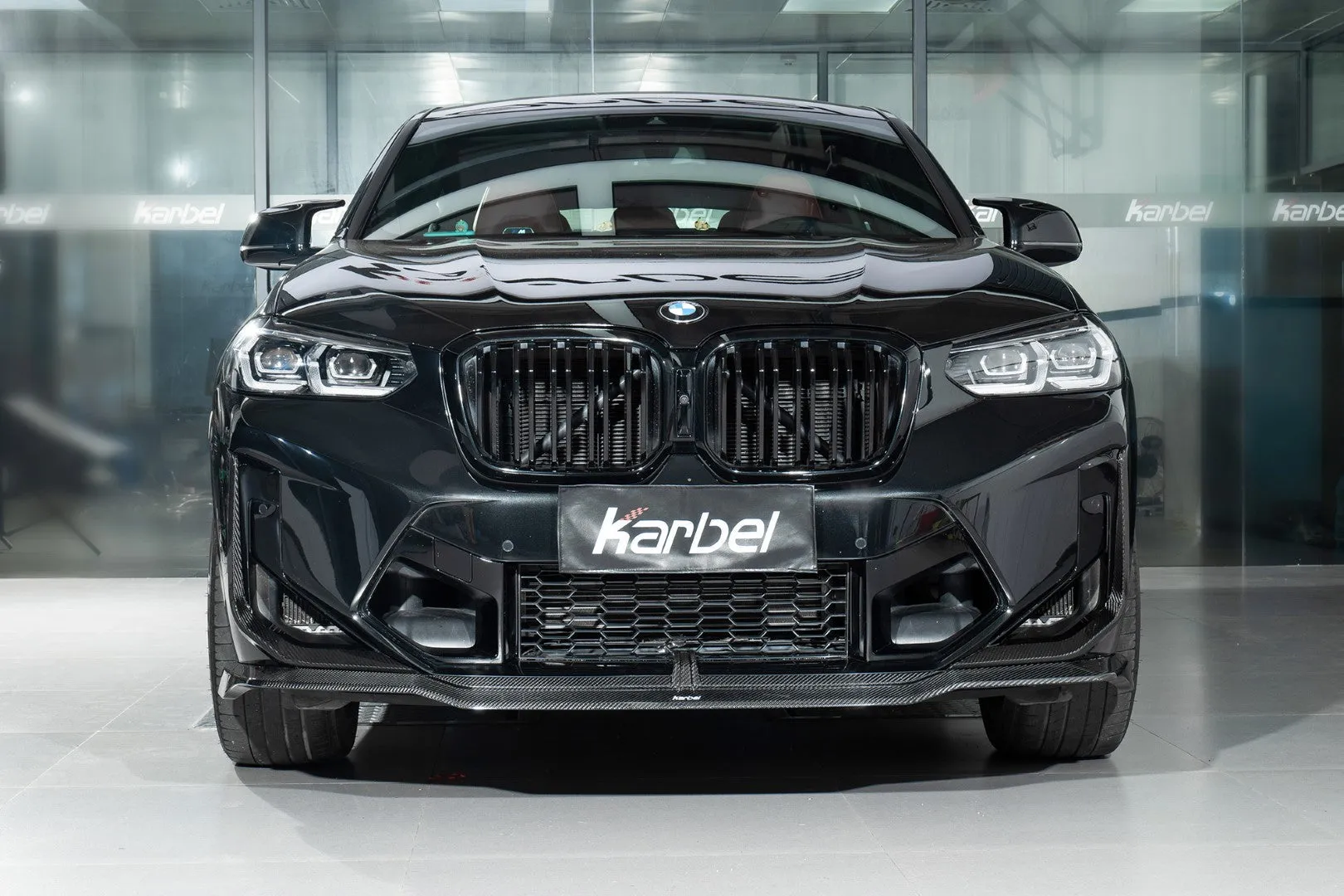 Karbel Carbon Pre-preg Carbon Fiber Upper Valences for BMW X4M/C F98 & X3M/C F97 LCI 2022-ON