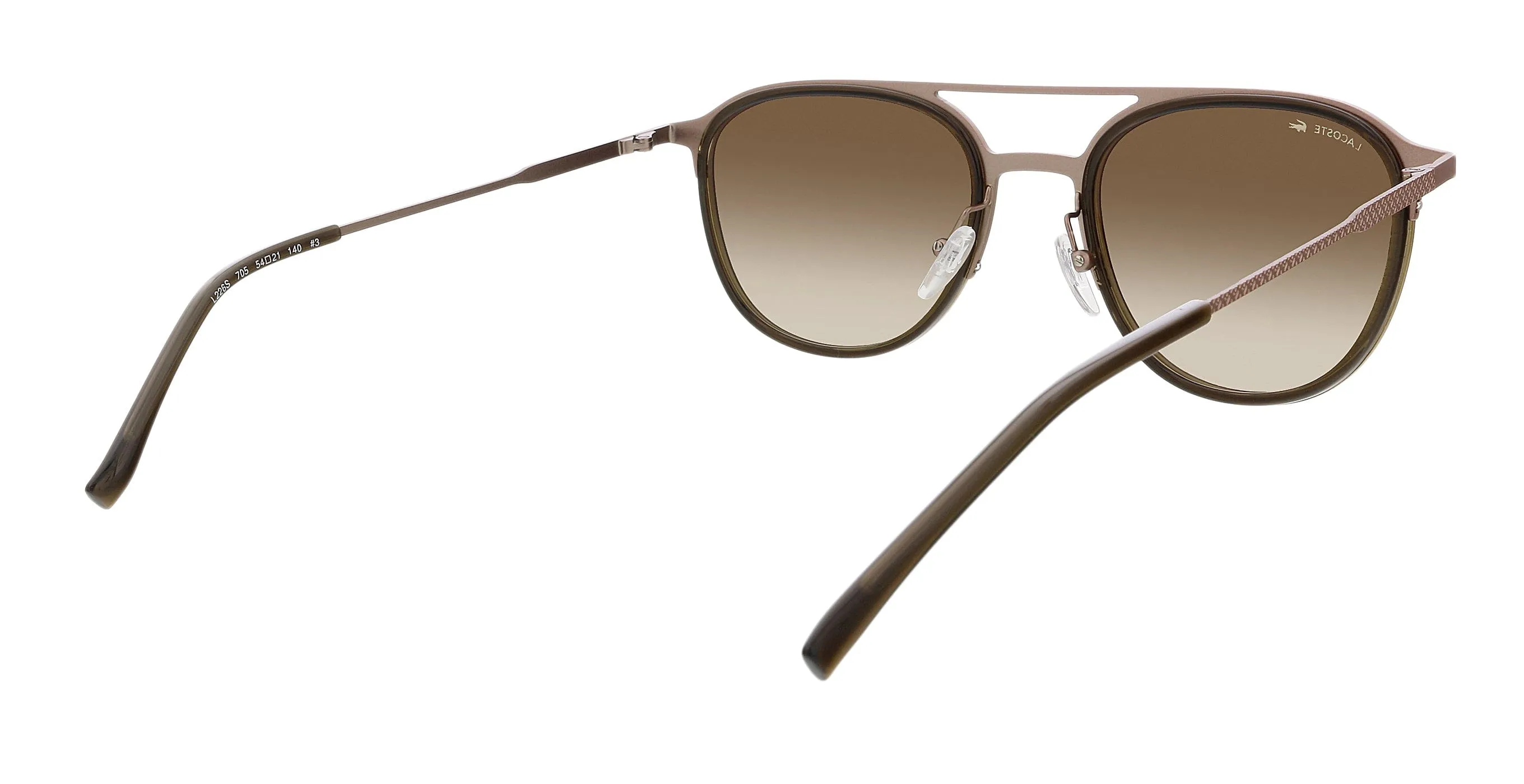 Lacoste L226S 43172 Copper Modified Round Sunglasses