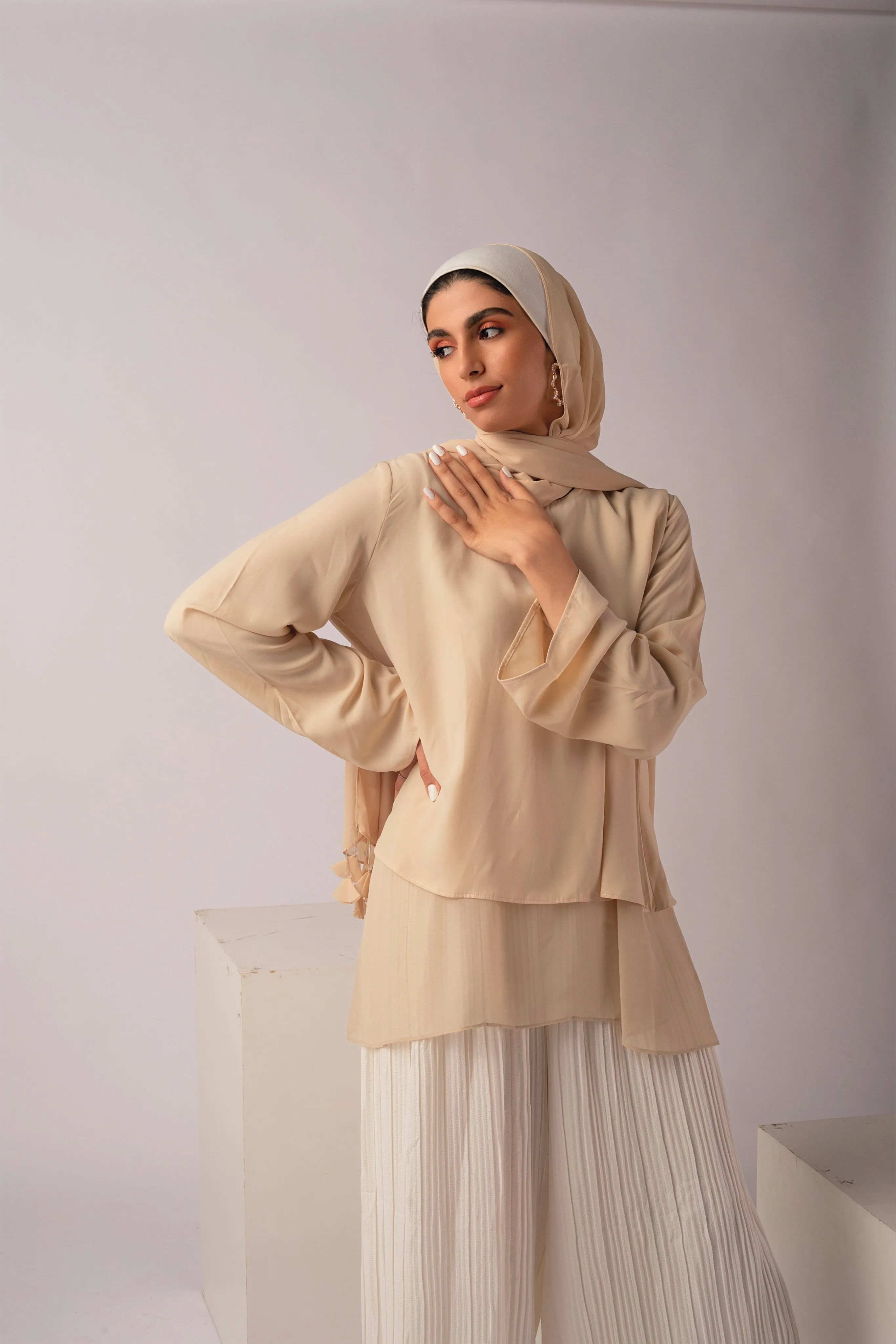 Layer up Blouse - Beige