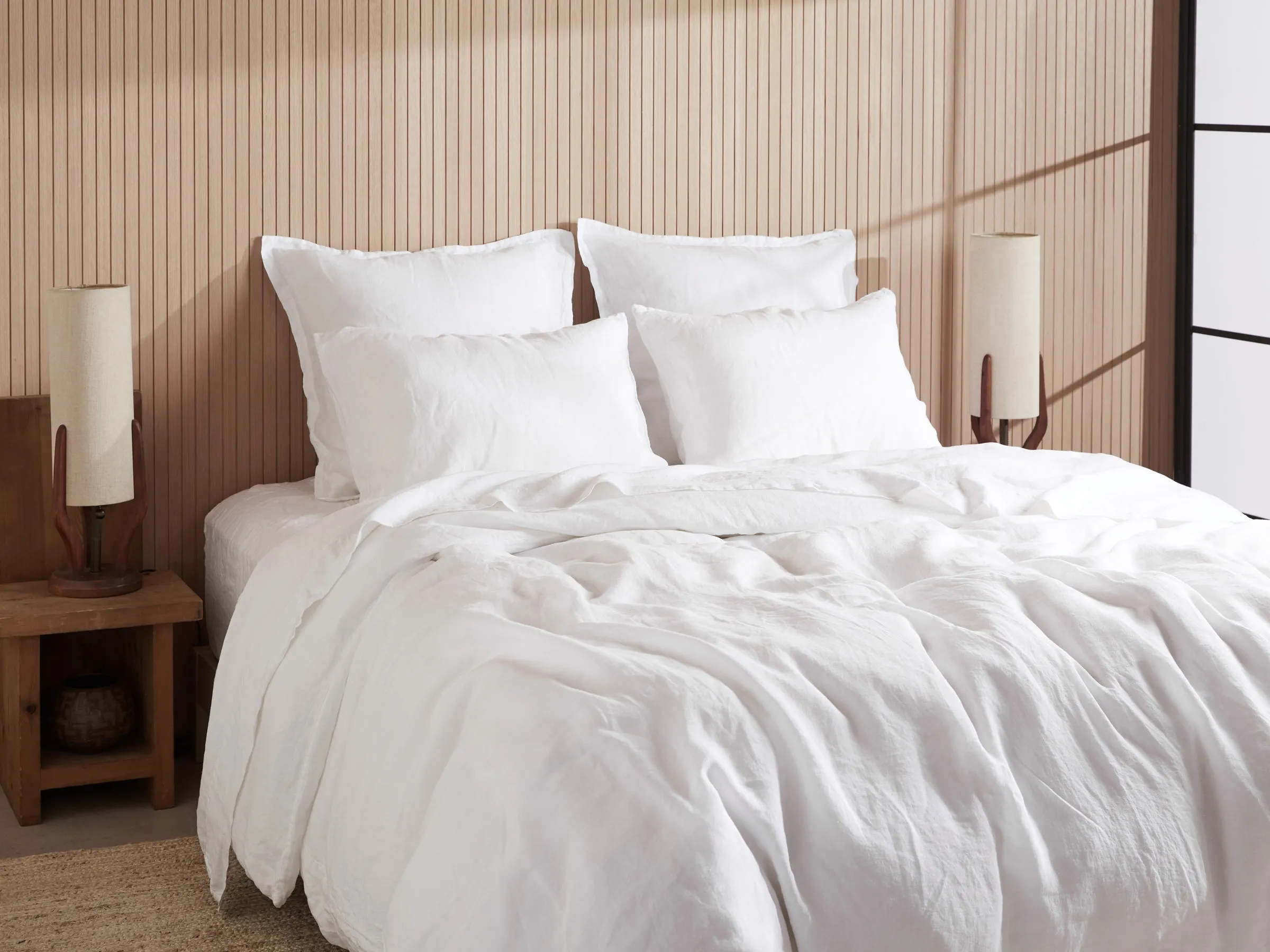 Linen Top Sheet - White