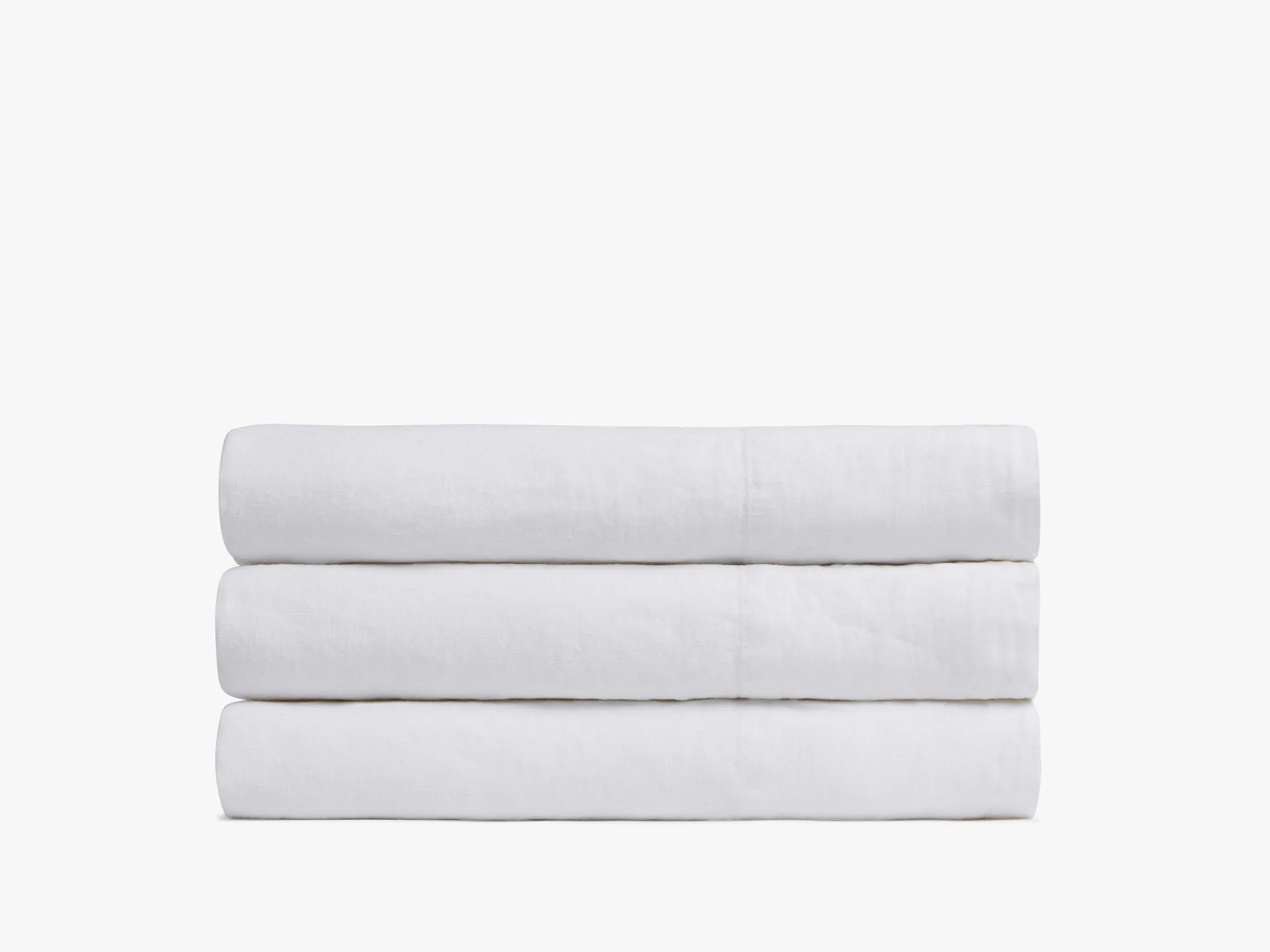 Linen Top Sheet - White