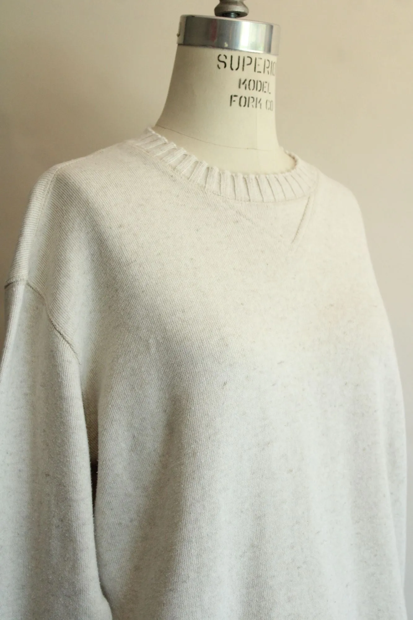 Liz Claiborne Womens Sweater, Size Small Cream Cotton Linen, Lizwear