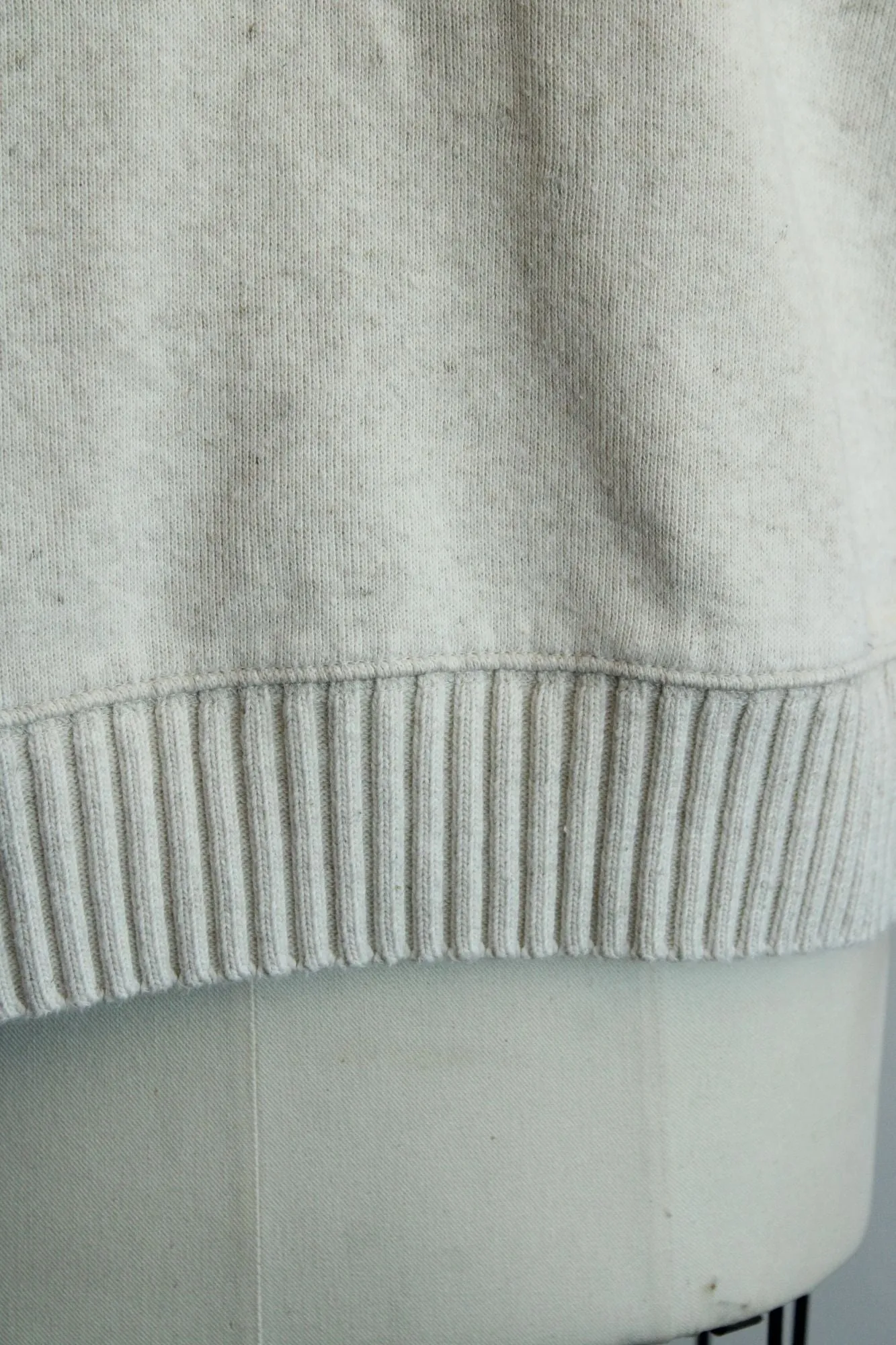 Liz Claiborne Womens Sweater, Size Small Cream Cotton Linen, Lizwear