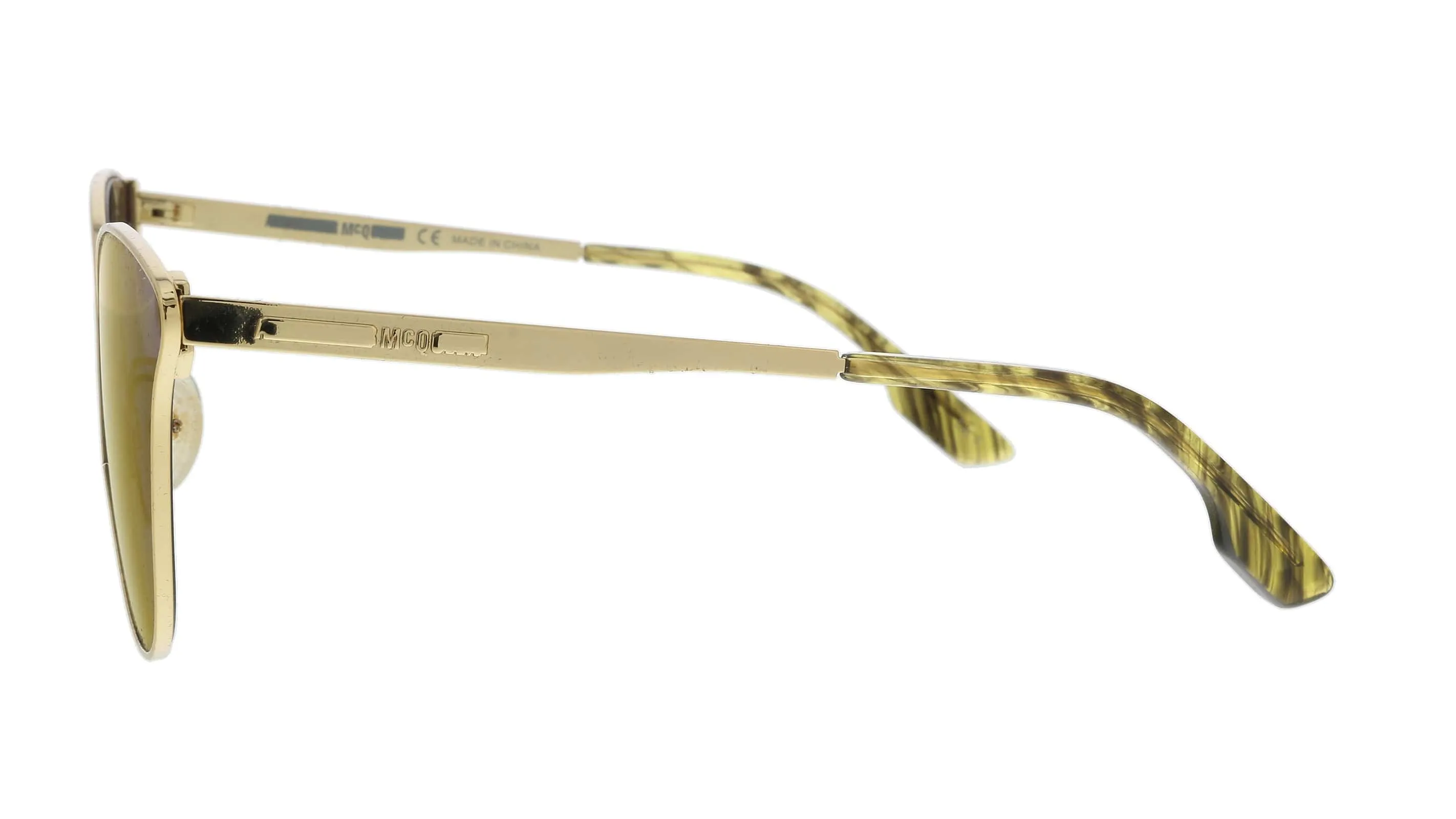 McQ MQ0087S-006 Gold Cateye Sunglasses