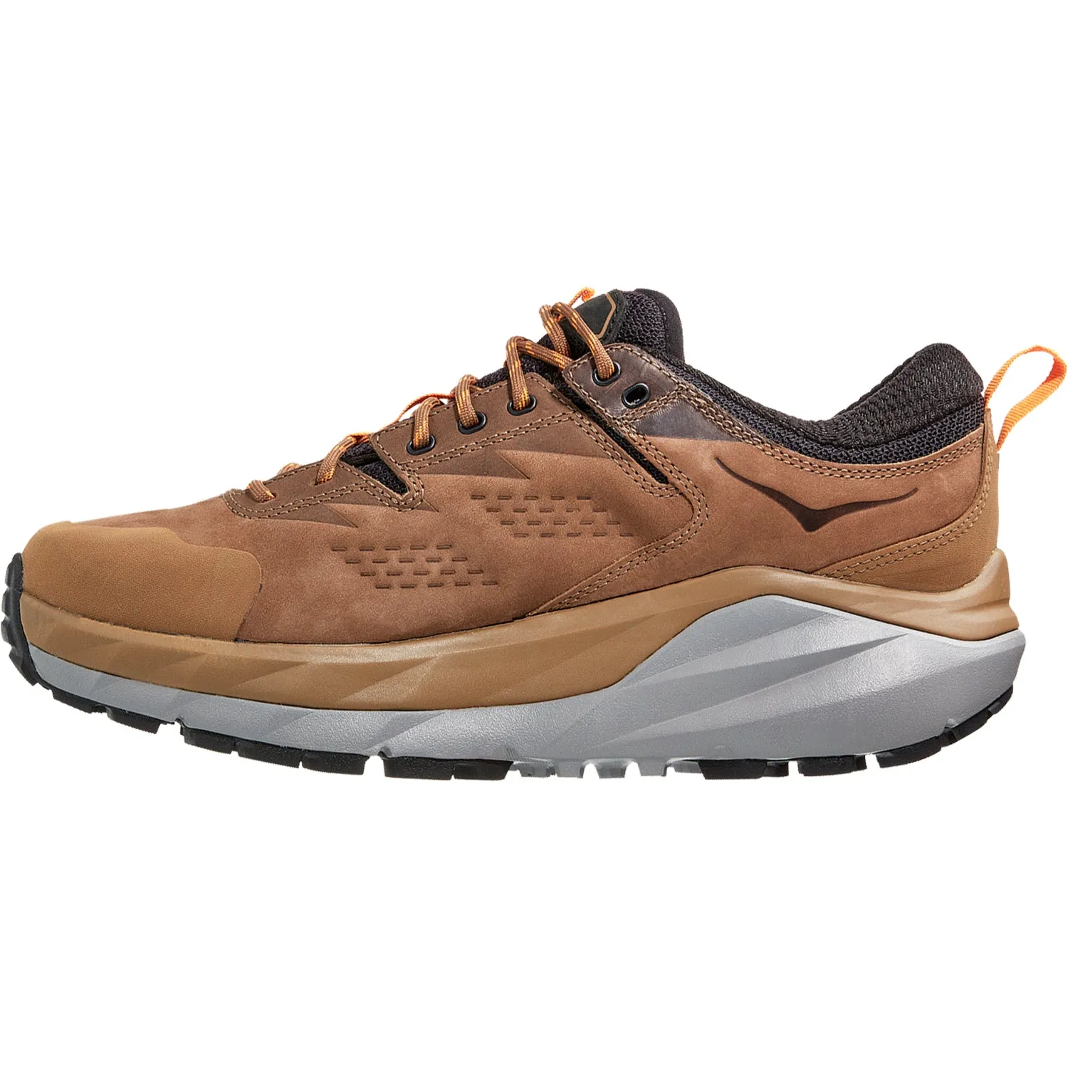 Men's Hoka Kaha Low GTX Otter/Persimmon Orange Nubuck
