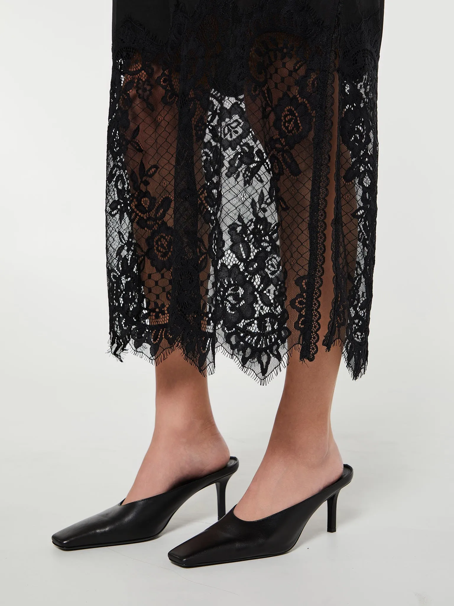Merci Slip Dress in Black