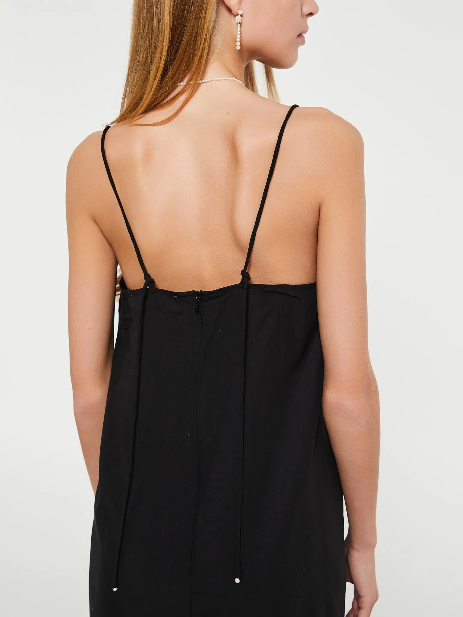 Merci Slip Dress in Black