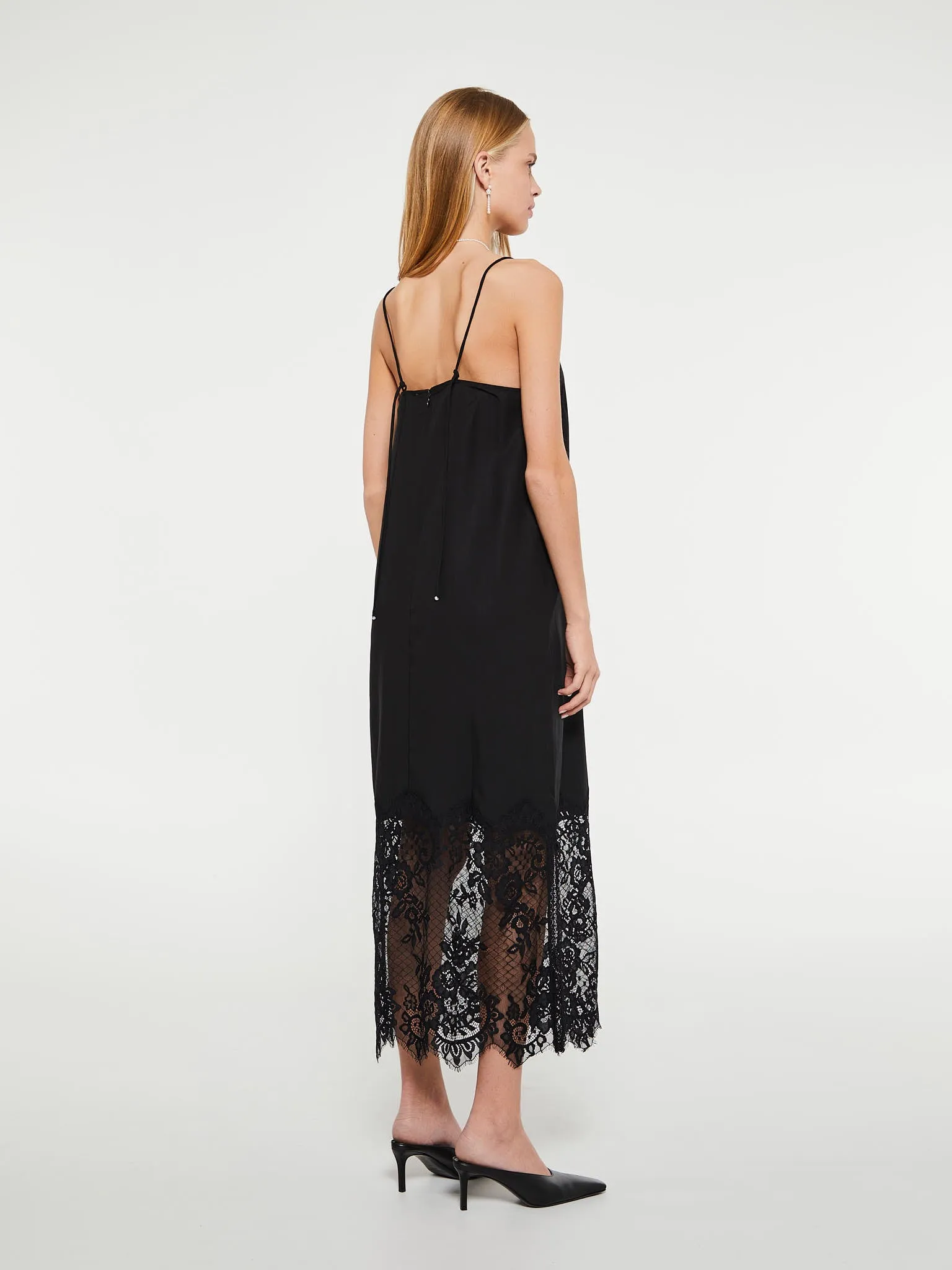 Merci Slip Dress in Black