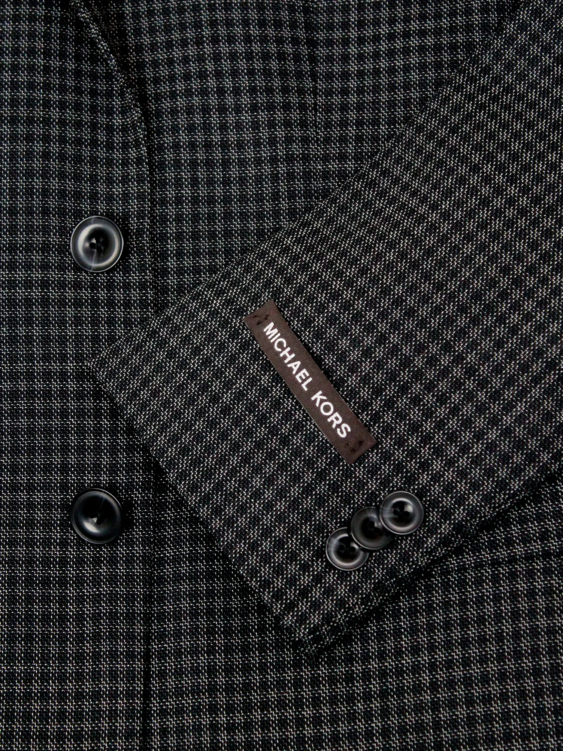 Michael Kors 35474 Boy's Sport Coat - Check - Charcoal/Black