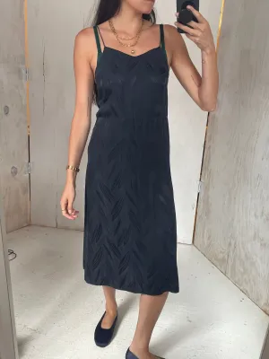 Navy Silk Slip