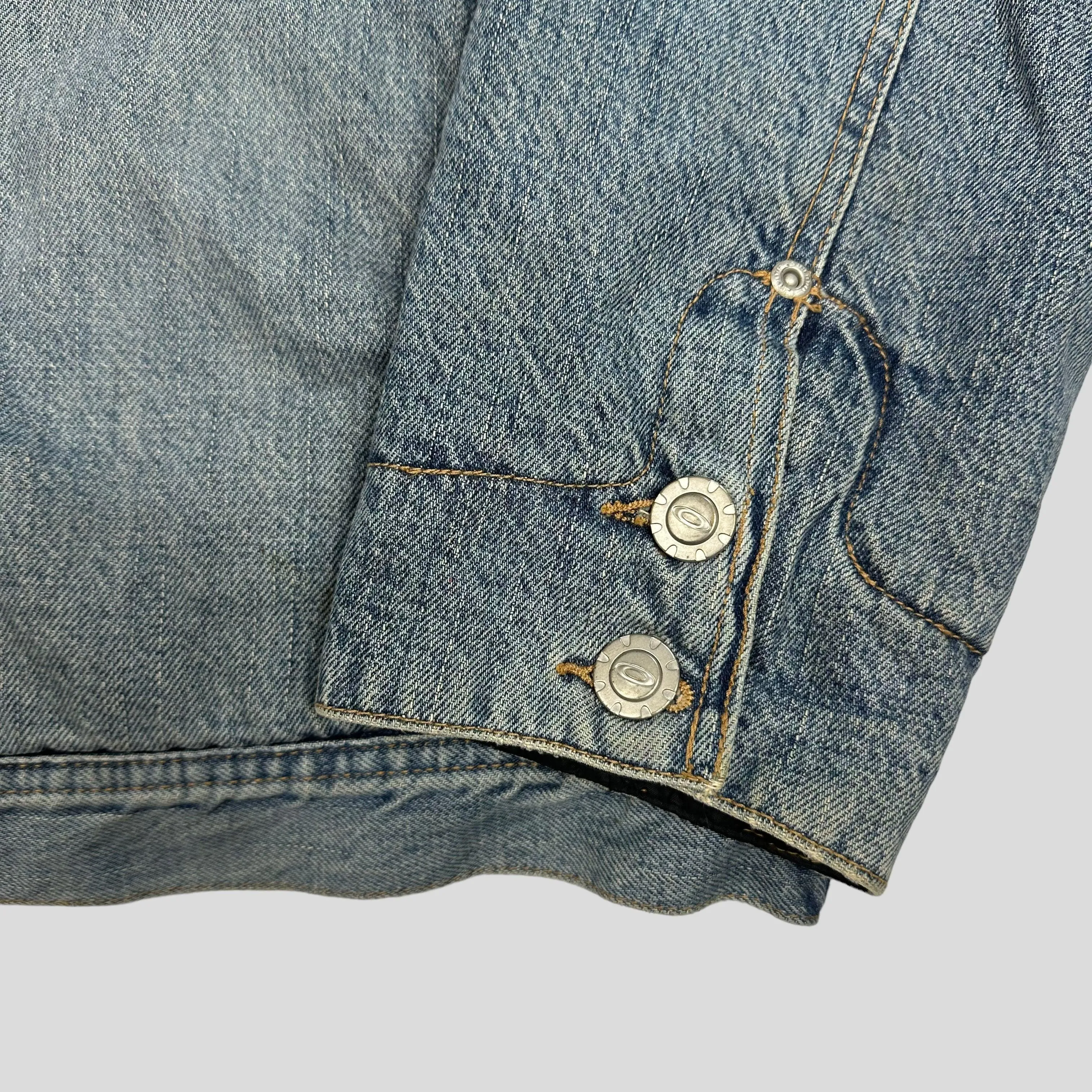 Oakley 00’s Sherpa Lined Denim Jacket - XL