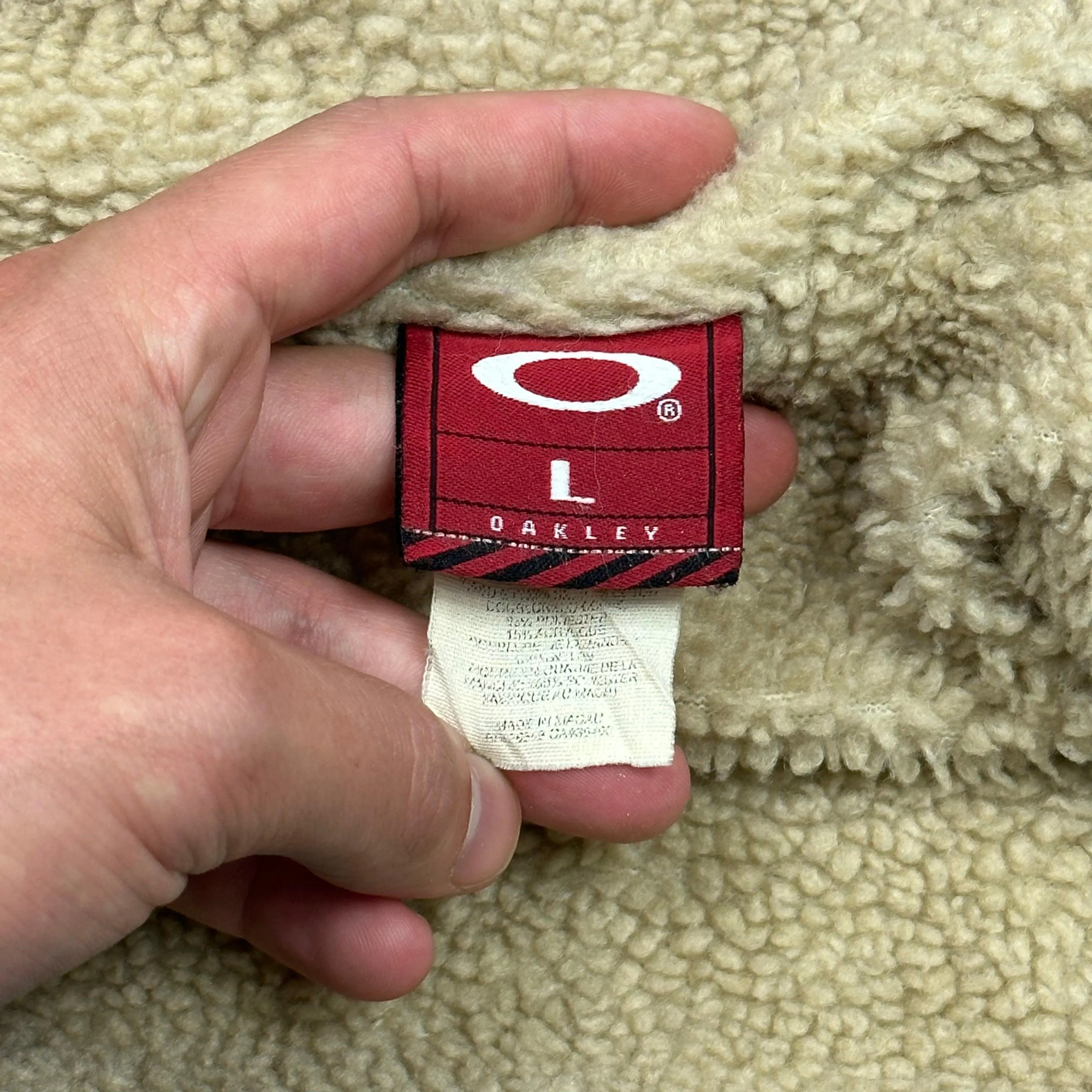 Oakley 00’s Sherpa Lined Denim Jacket - XL