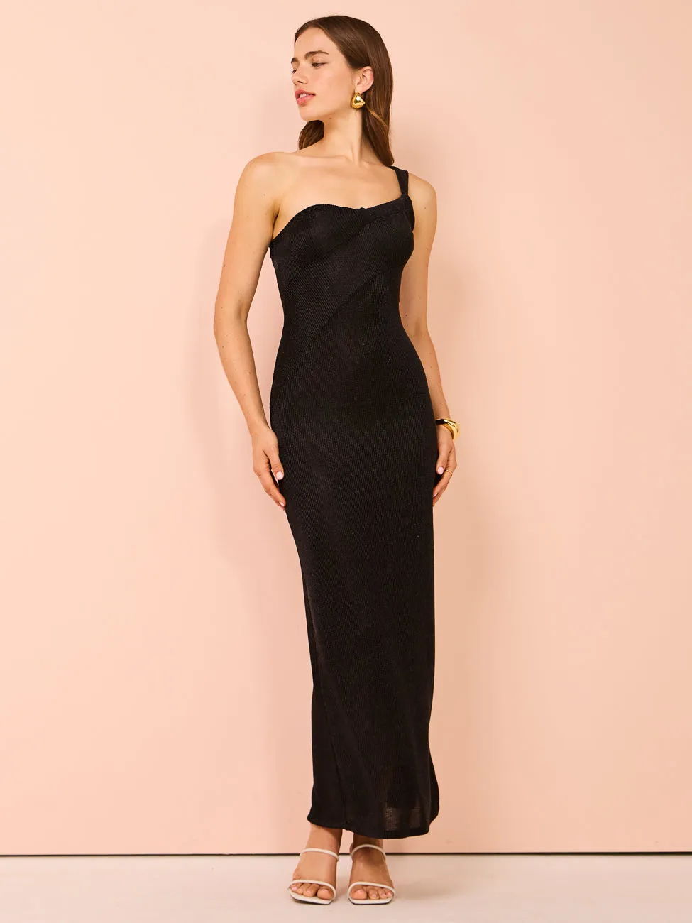 One Fell Swoop Faint Stretch Dress in Iako
