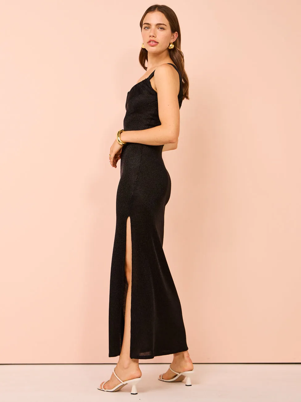 One Fell Swoop Faint Stretch Dress in Iako