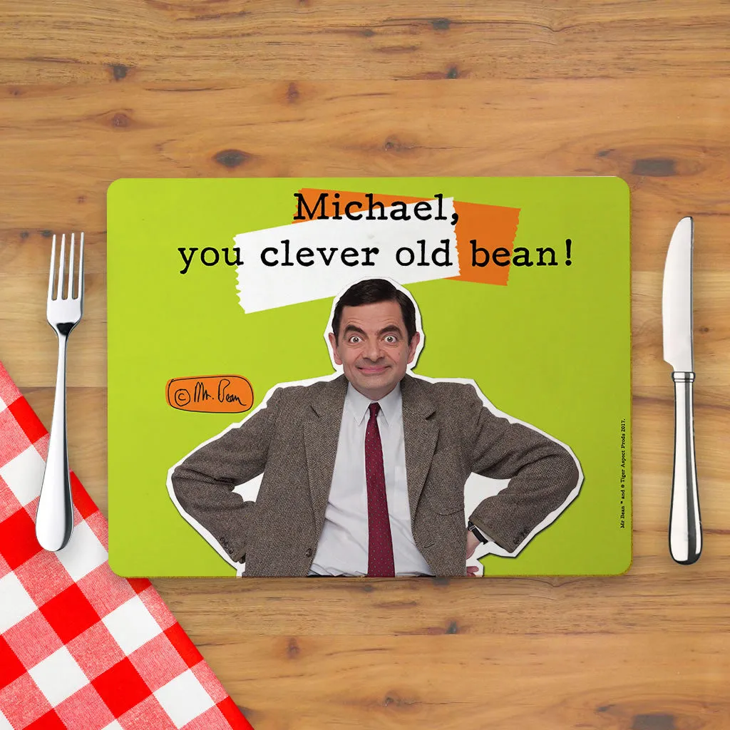 Personalised Clever Old Bean Placemat