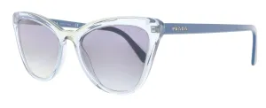 Prada 0PR 01VS 3253B2 Cat Walk Clear Blue Cateye  Sunglasses