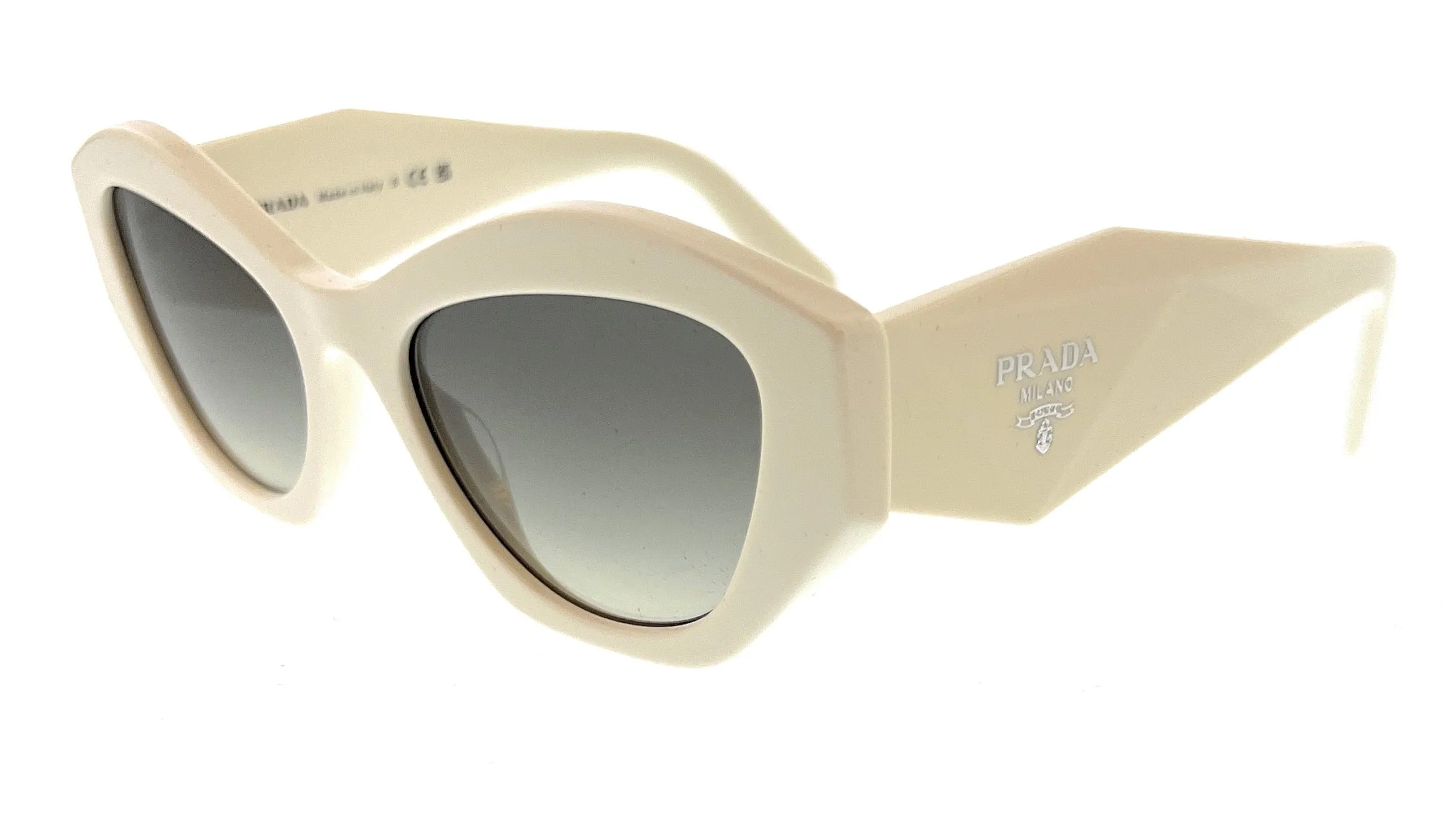 Prada 0PR 07YS 142130 White Cat Eye Sunglasses