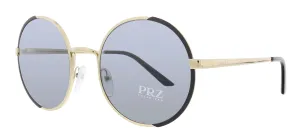 Prada 
0PR 59XS QE35Z1 Gold  Round Sunglasses