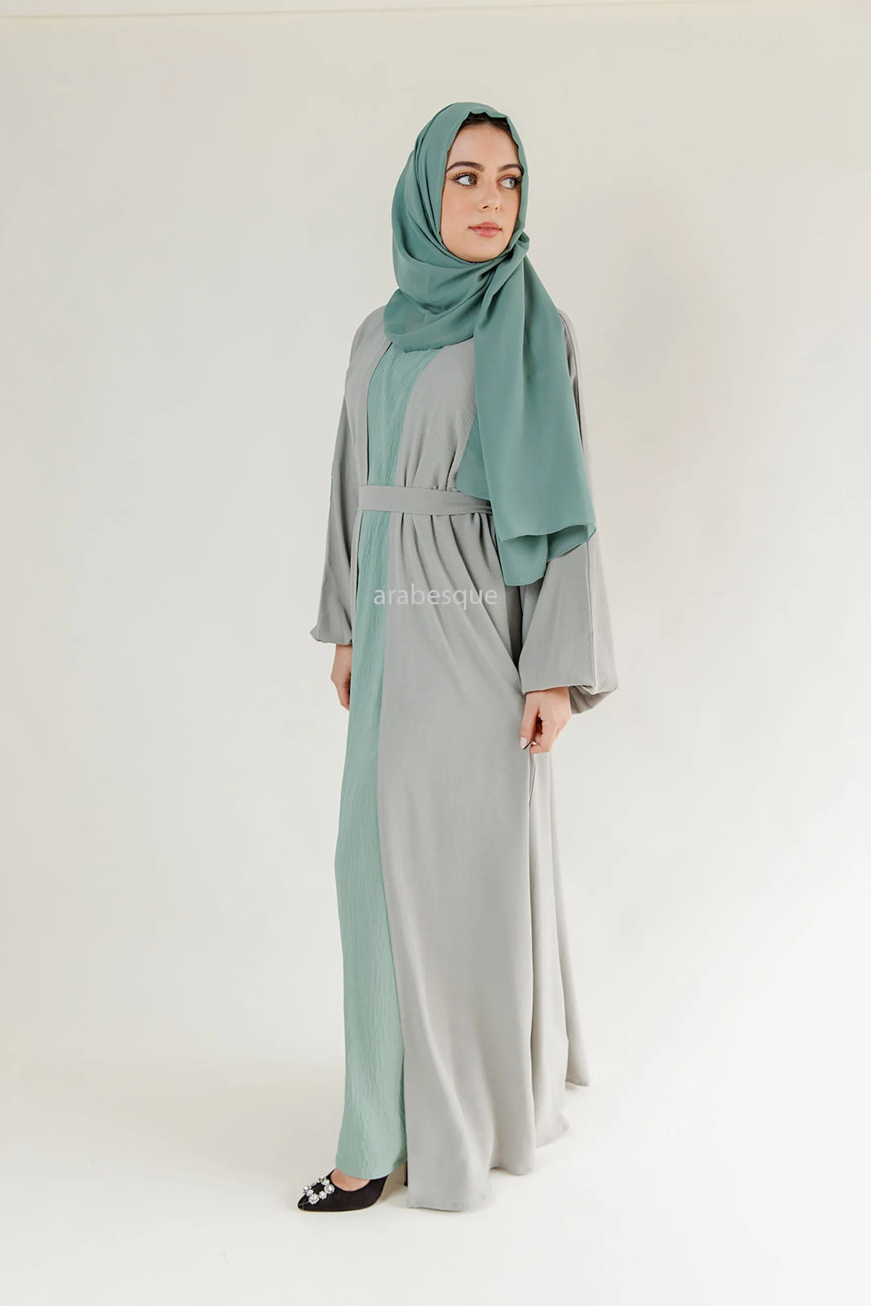 Sage Double Abaya