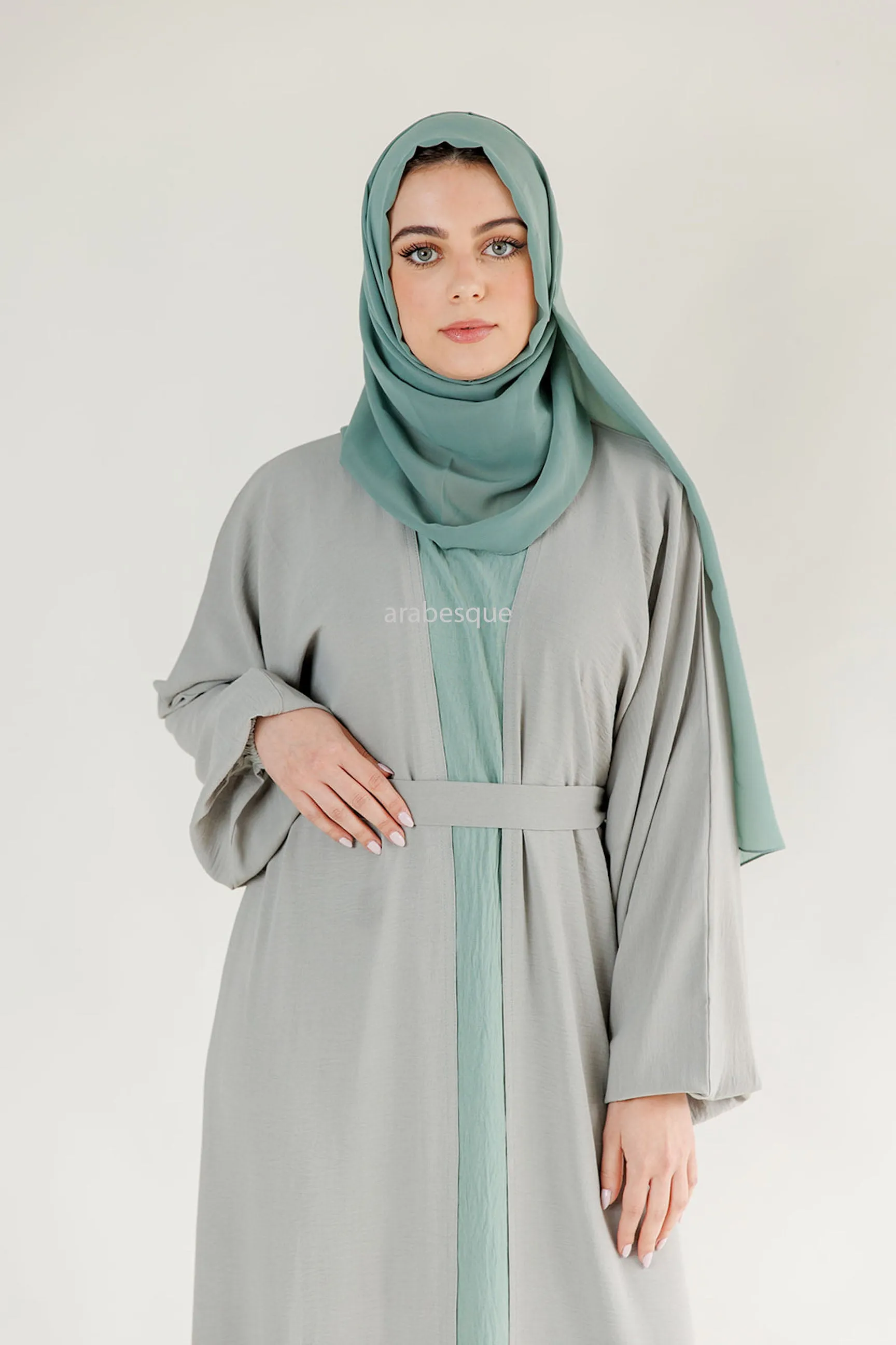 Sage Double Abaya