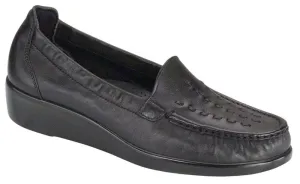 SAS Weave Slip On Loafer - Black