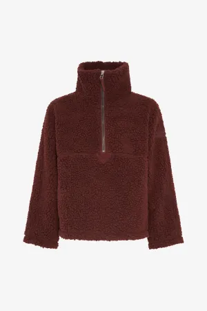 SHERPA FLEECE JACKET BROWNIE