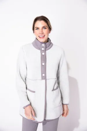 Sherpa Snap Jacket in Ivory by Escape