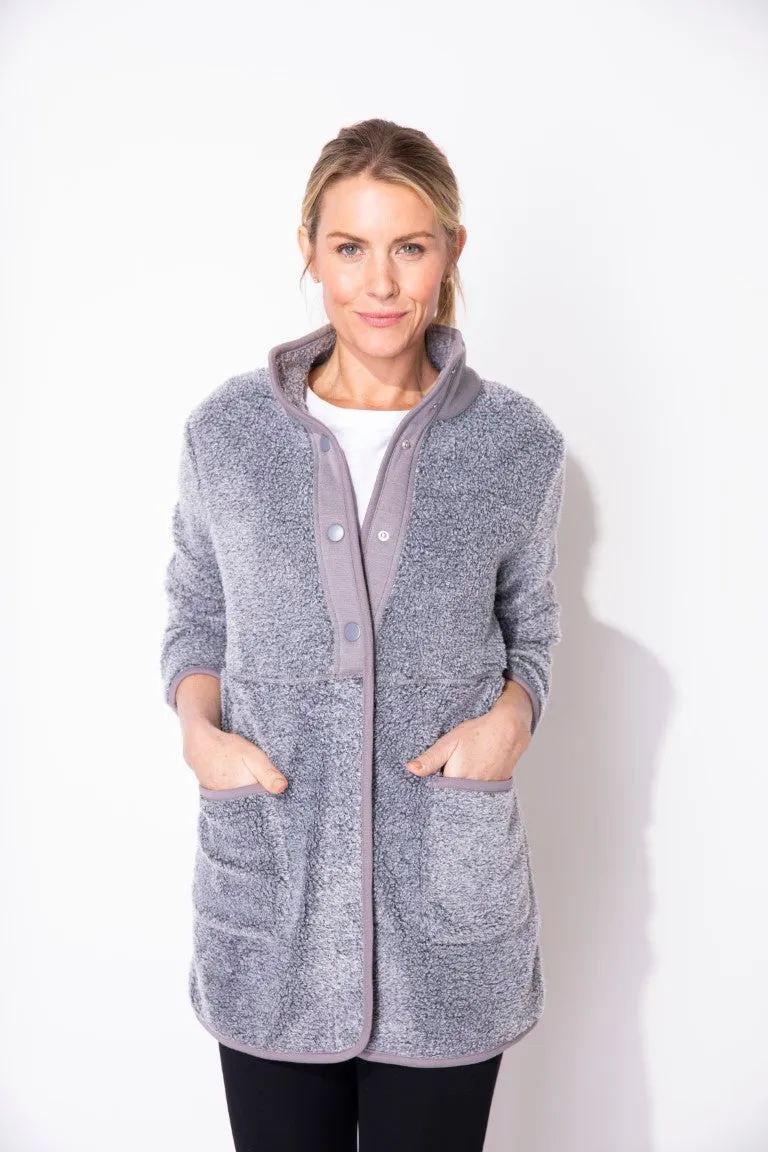 Sherpa Snap Jacket in Ivory by Escape