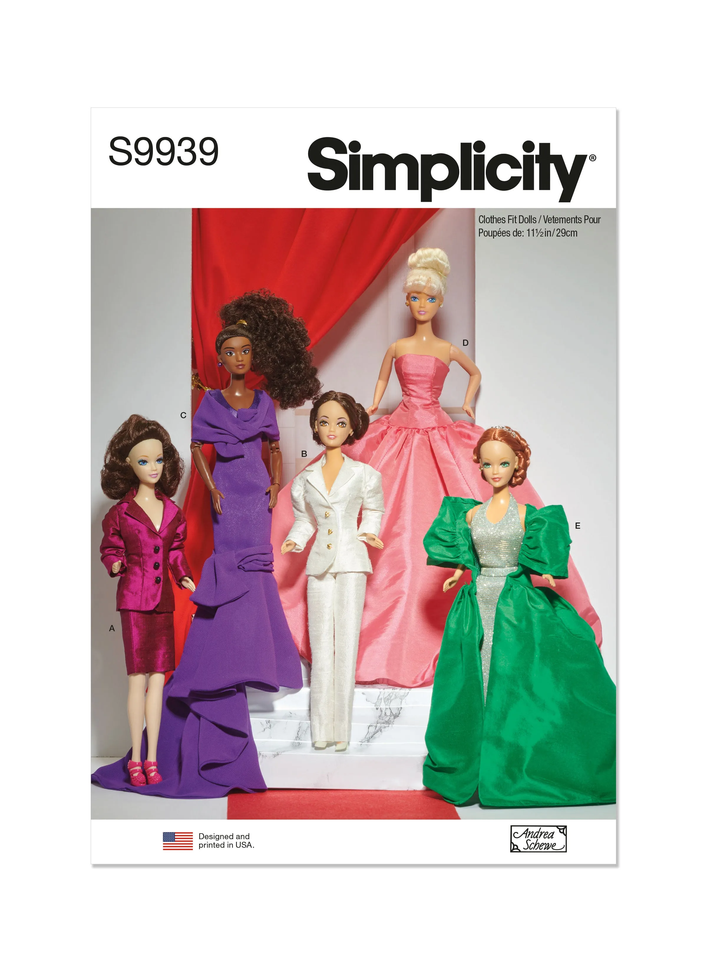 Simplicity Pattern 9939 Doll Clothes