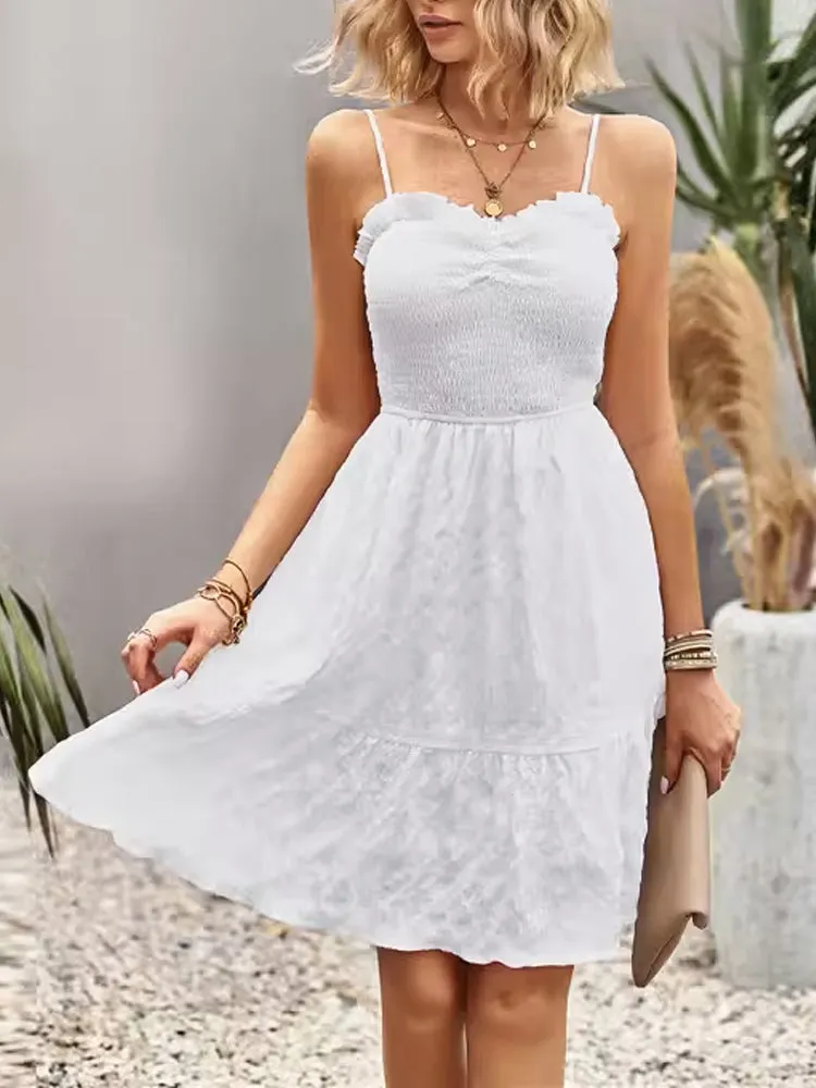 Solid Blue Summer Dress