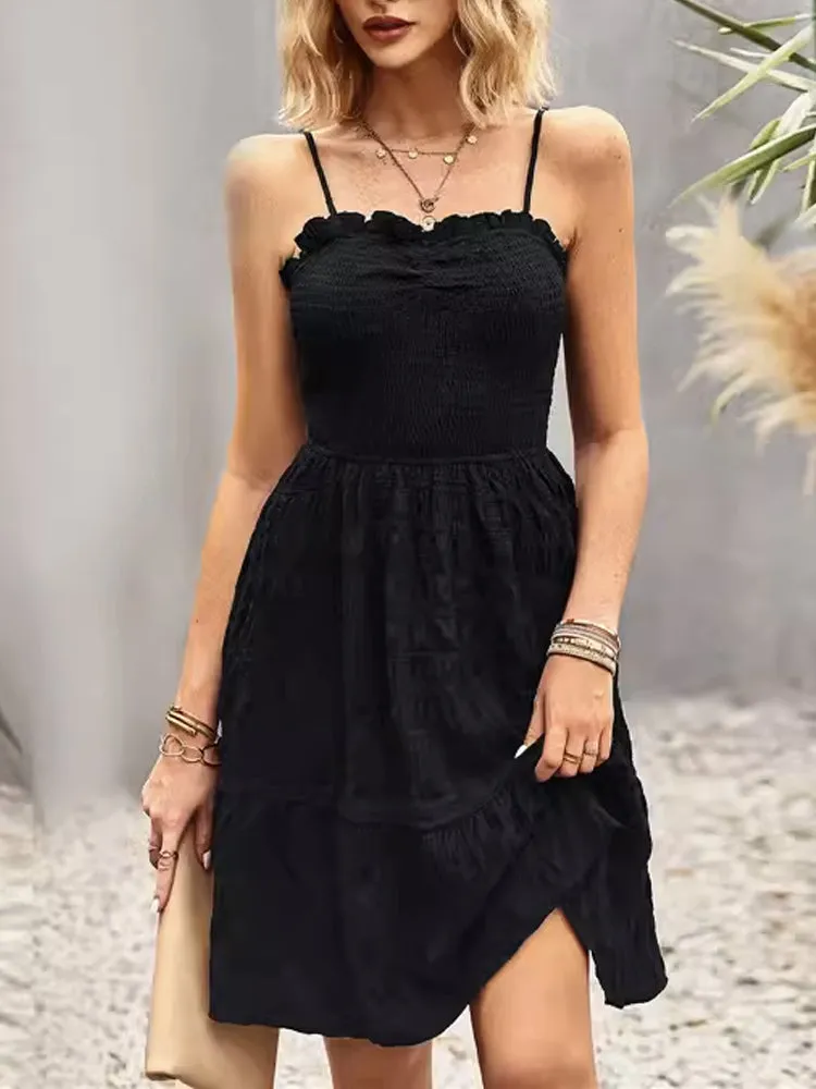 Solid Blue Summer Dress