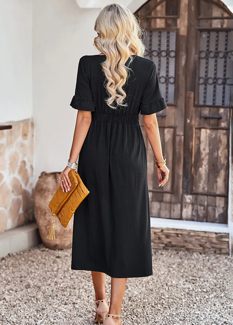 TastyHottie - Trendy Button Up Slip Dress
