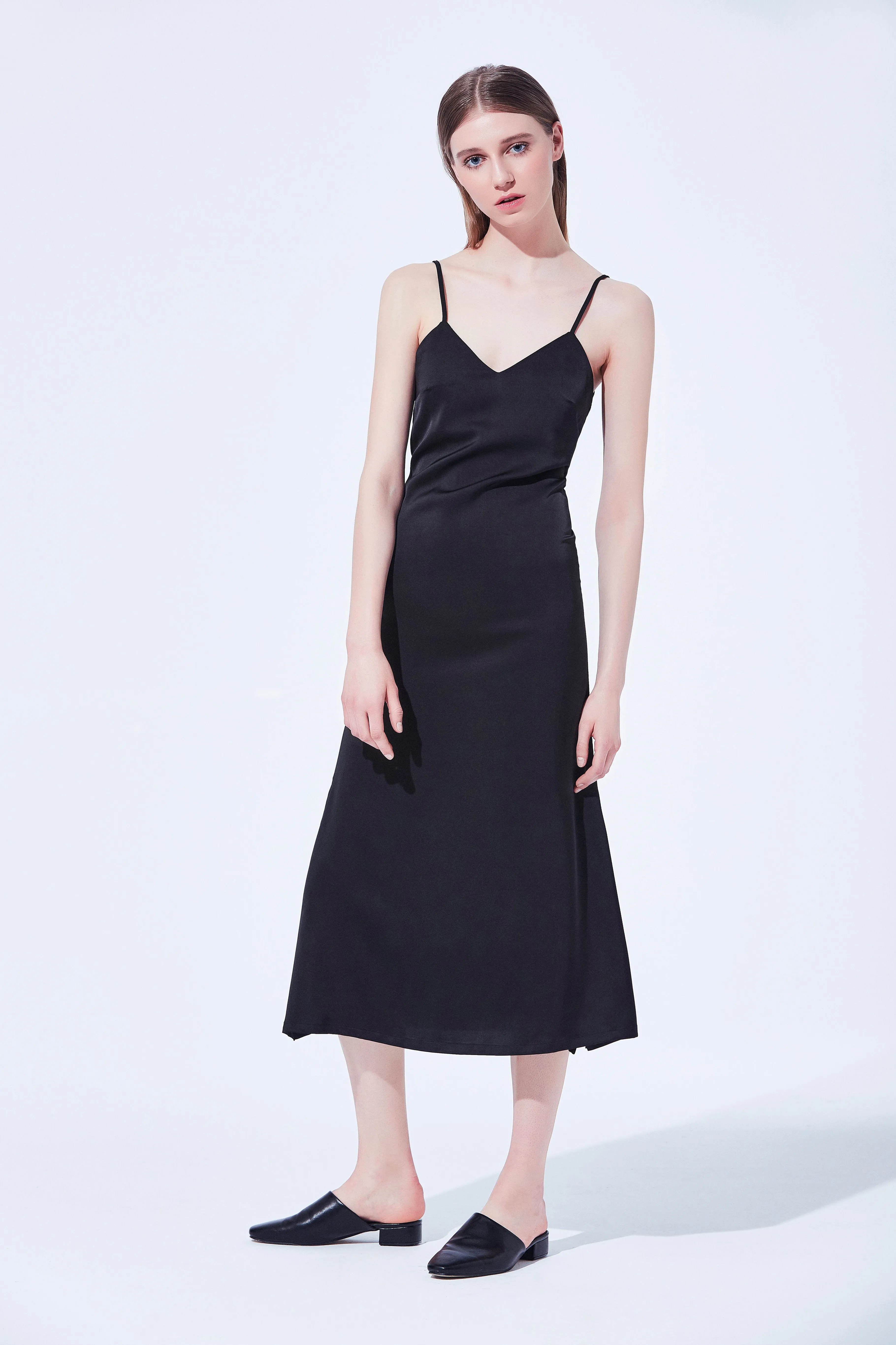 Teresa Slip Dress - Black