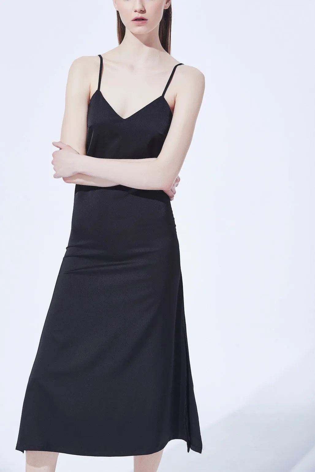 Teresa Slip Dress - Black