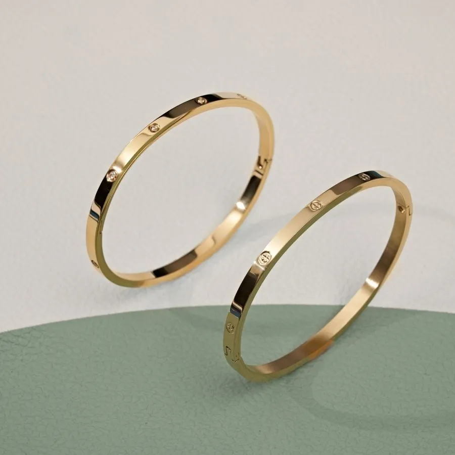 Timeless Armreif Set 14K Vergoldet