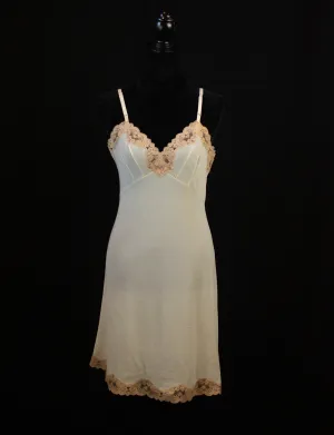 Vintage 60s Emilio Pucci Sheer Slip Dress Nighty Cream Small
