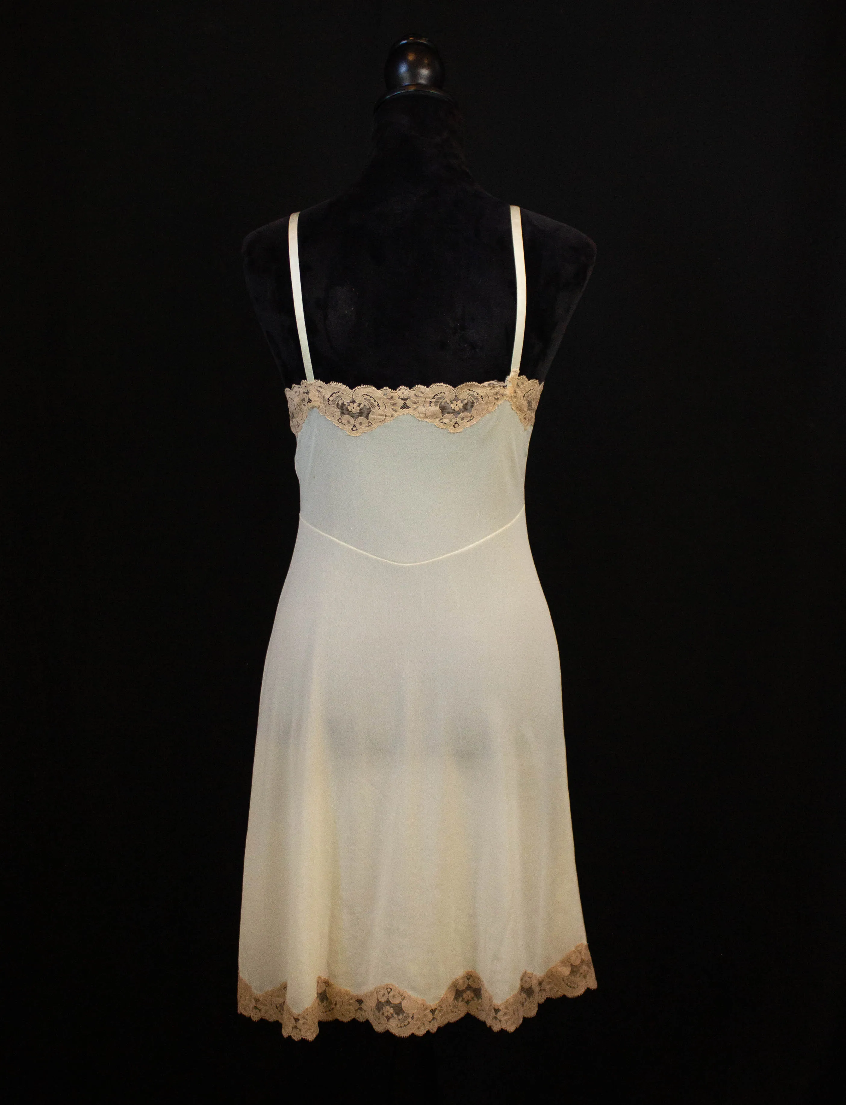 Vintage 60s Emilio Pucci Sheer Slip Dress Nighty Cream Small